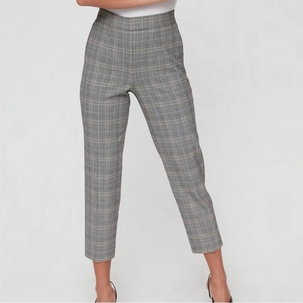 Babaton (Aritzia) Conan Cropped Houndstooth Pants